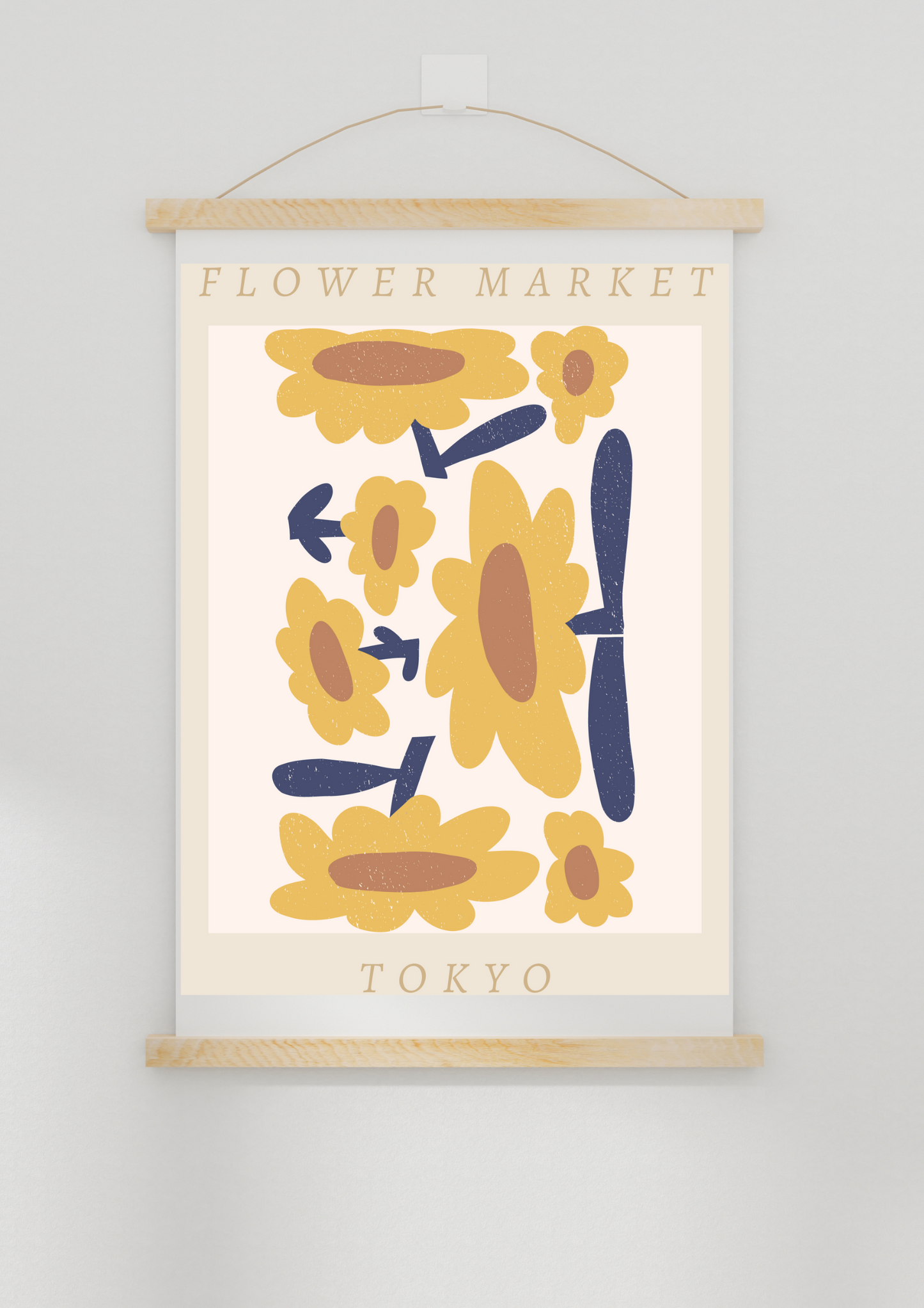 Αφίσα αγοράς λουλουδιών
