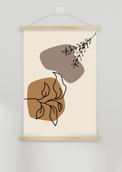 Boho Abstract Fall Poster