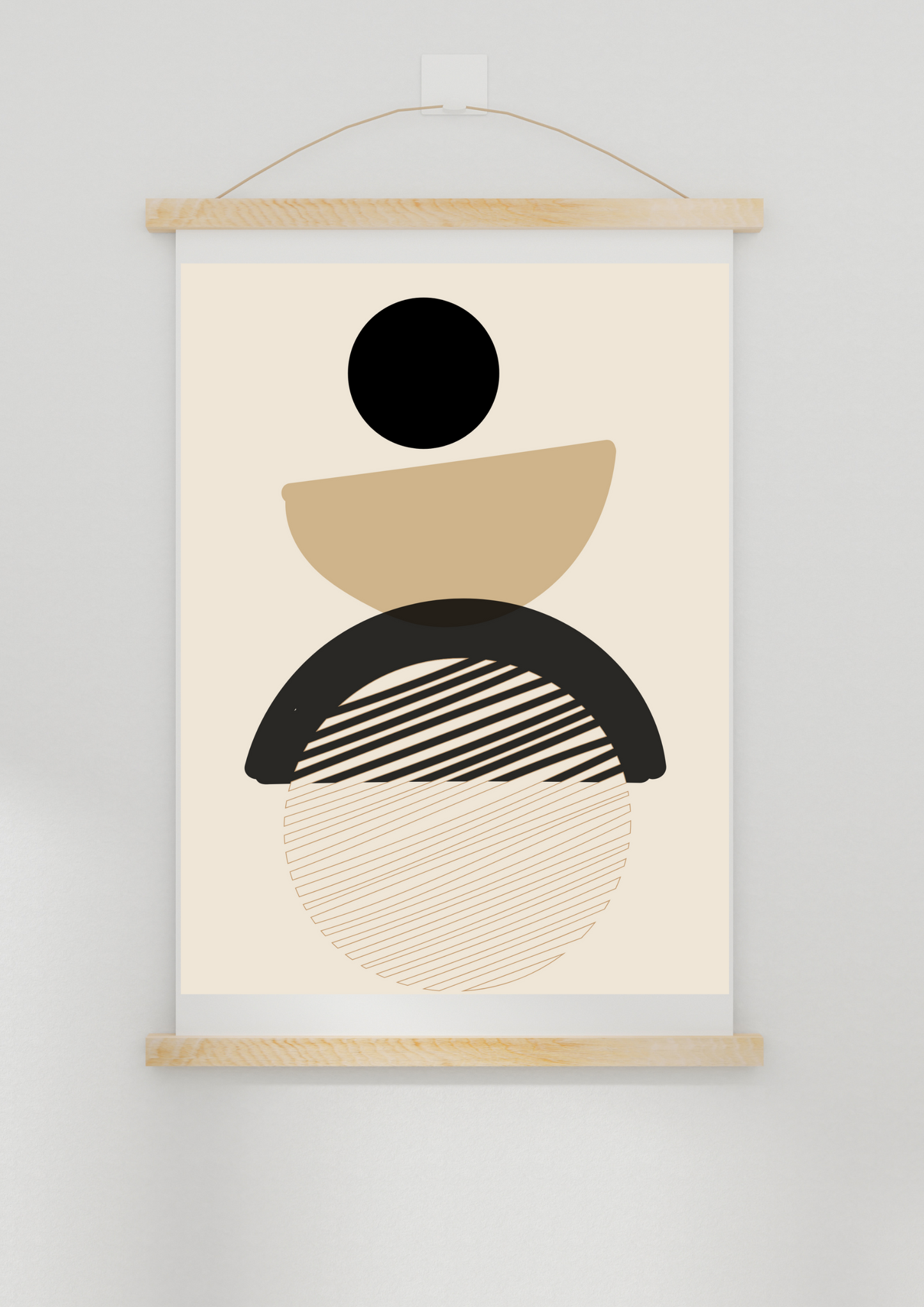 Abstract Poster Black