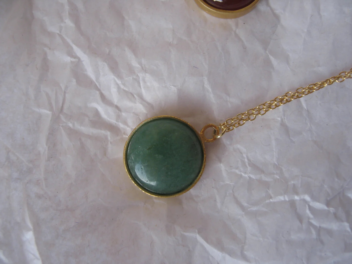 Agate golden Necklace