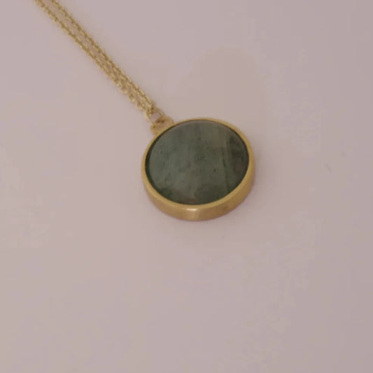 Agate golden Necklace