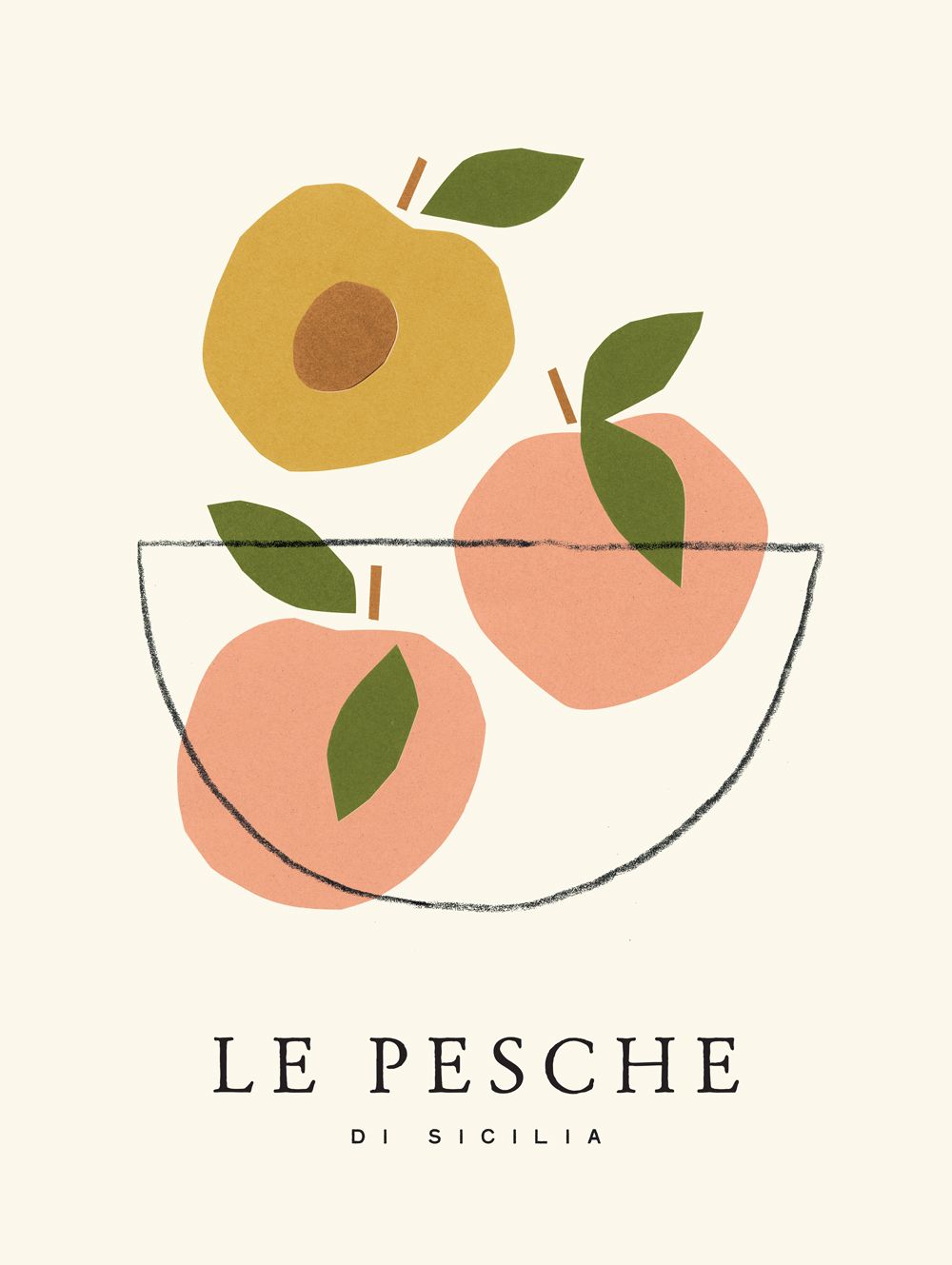Peach Poster A3/A4