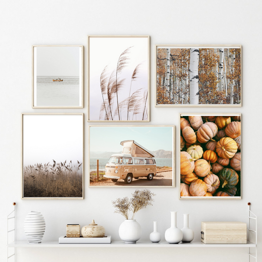 Fall Wall Art Set of 6 Posters