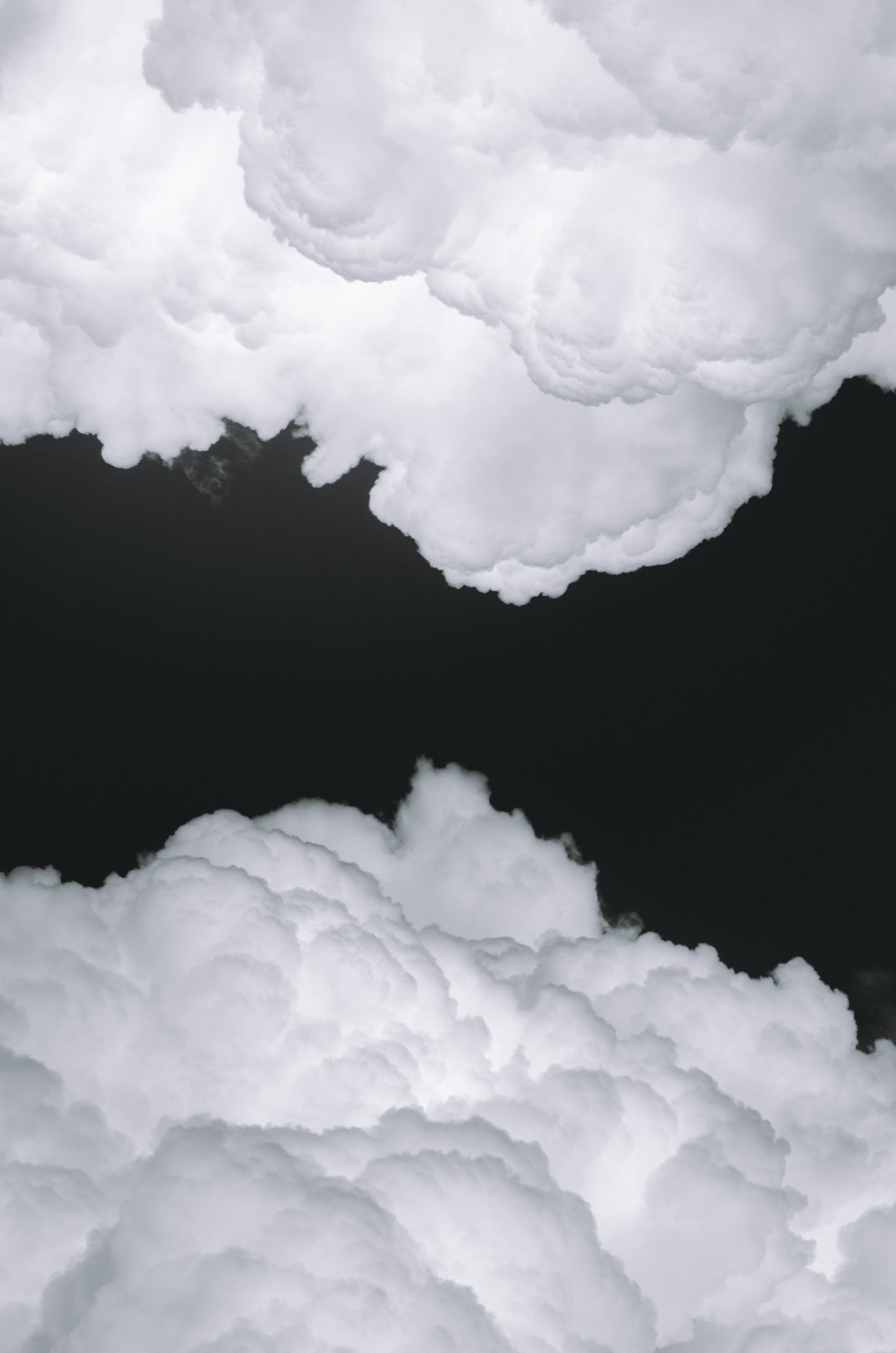 B&W Clouds Poster