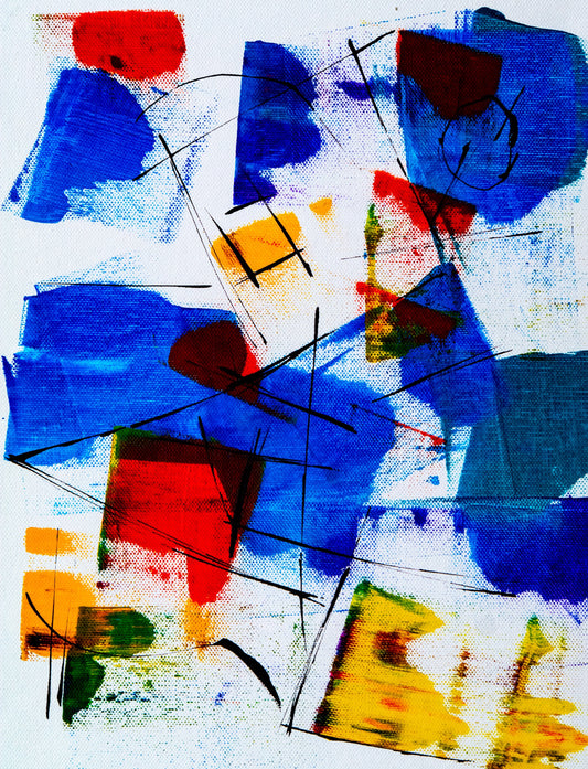 Blue Abstract Poster